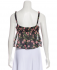 Crop Top floreale in seta